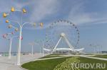 Новое колесо обозрения в Баку